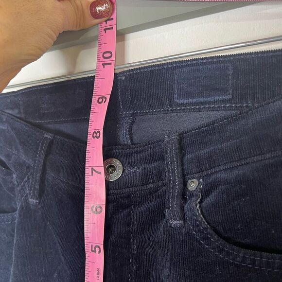 AG Adriano Goldschmeid Navy Blue Corduroys Pants Micro - Picture 5 of 8